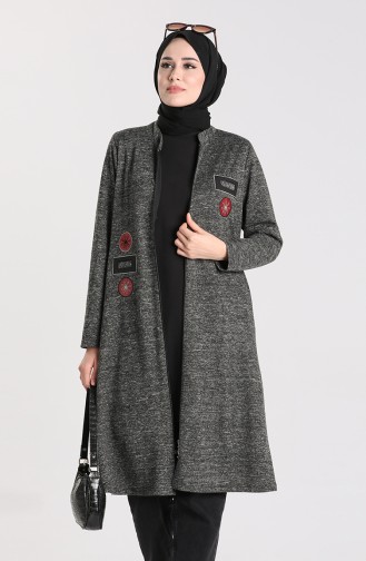 Fermuarlı Hırka 4702-03 Antrasit