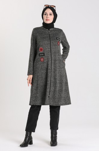 Fermuarlı Hırka 4702-03 Antrasit