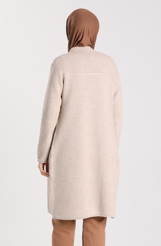 Beige Strickjacke 4223-04
