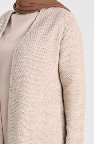 Beige Strickjacke 4223-04
