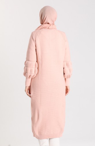 Knitwear Buttoned Sweater 10206-04 Powder 10206-04