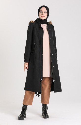 Hooded Coat 4106-03 Black 4106-03