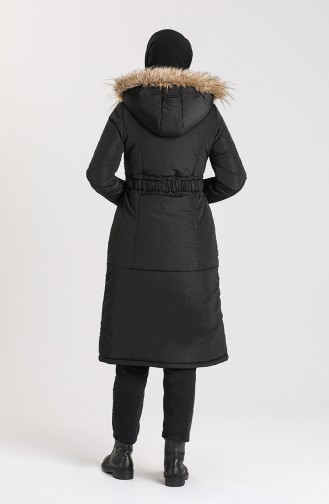 Fur quilted Coat 5162-01 Black 5162-01