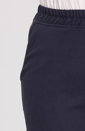 Elastic waist Pants 5346-03 Navy Blue 5346-03