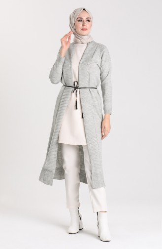Knitwear Long Sweater 55221A-10 Gray 55221A-10