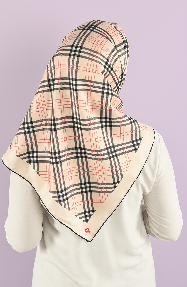 Art Scarf Mask Combination art esp 15 Light Beige Black 15
