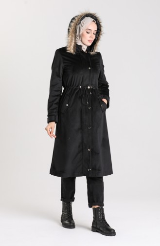 معطف طويل أسود 5126-05