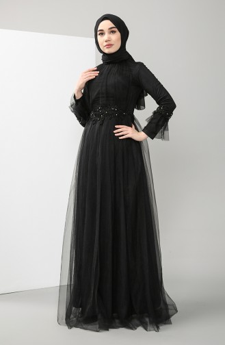 Lace Evening Dress 4825-03 Black 4825-03