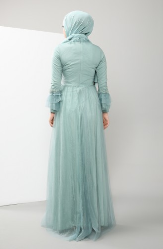 Lace Evening Dress 4825-04 Sea Green 4825-04