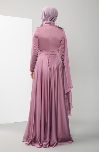 فستان زهري باهت 4836-03