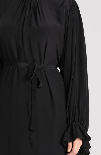 A Pile Elbise 11206-01 Siyah