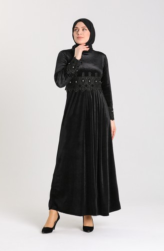 Black İslamitische Jurk 0113-02