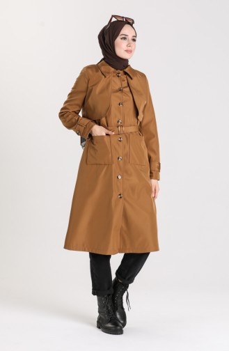 Tobacco Brown Trench Coats Models 0001-06