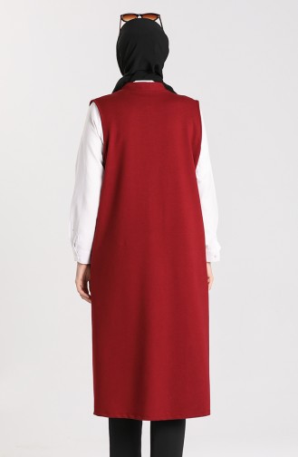 Claret red Gilet 4741-01