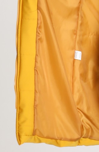 Zipper quilted Vest 1053D-02 Mustard 1053D-02