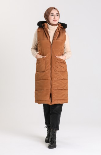 Gilet Sans Manches Tabac 1053D-03