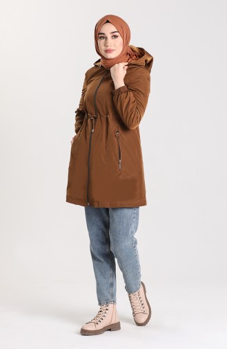 Zippered Coat 4112-02 Tobacco 4112-02