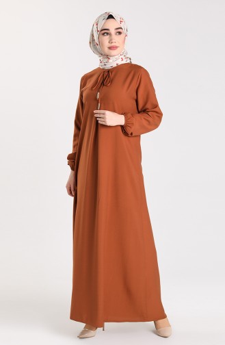 Robe Hijab Tabac 4536-13