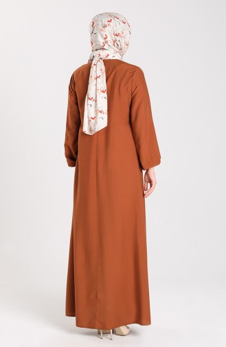 Robe Hijab Tabac 4536-13