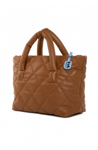 Bagmori quilted İnflatable Bag M000003894 Matte Tobacco 8682166063246
