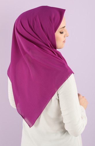 Plain Crepe Scarf 15238-01 Purple 15238-01