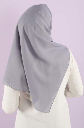 Plain Crepe Scarf 15238-06 Dark Gray 15238-06