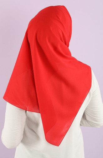 Plain Crepe Scarf 15238-08 Red 15238-08