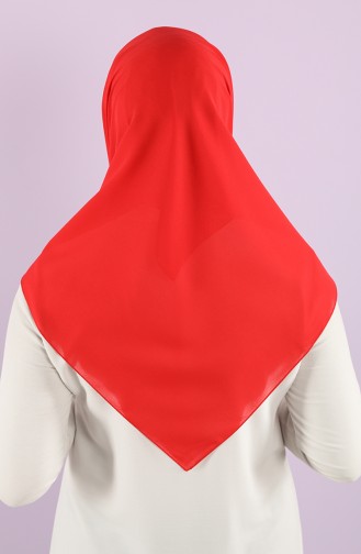 Plain Crepe Scarf 15238-08 Red 15238-08