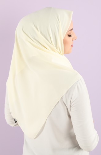 Plain Crepe Scarf 15238-13 Cream 15238-13