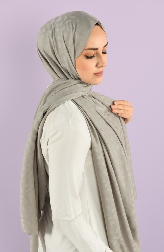 Jacquard Solid Color Shawl 15239-08 Light Gray 15239-08