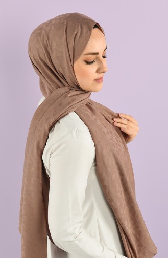 Jacquard Solid Color Shawl 15239-13 Brown 15239-13