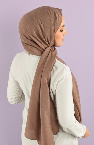 Jacquard Solid Color Shawl 15239-13 Brown 15239-13