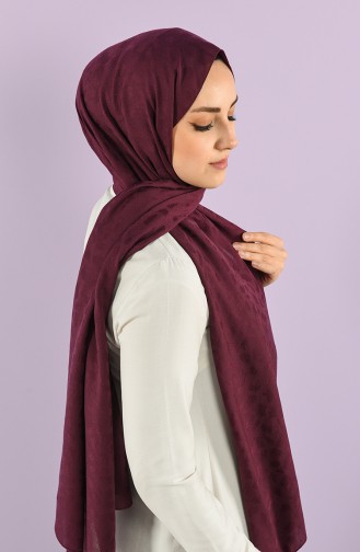 Jacquard Solid Color Shawl 15239-14 Damson 15239-14