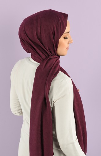 Jacquard Solid Color Shawl 15239-14 Damson 15239-14