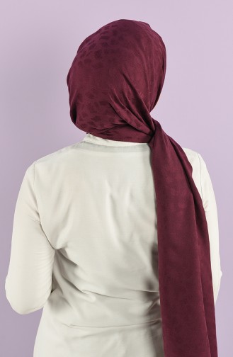 Jacquard Solid Color Shawl 15239-14 Damson 15239-14