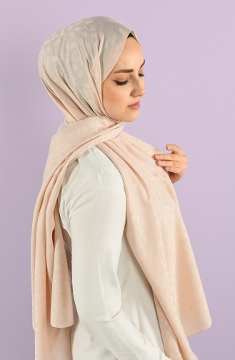 Jacquard Solid Color Shawl 15239-24 Sand Beige 15239-24