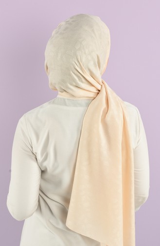 Jacquard Solid Color Shawl 15239-25 Cream 15239-25