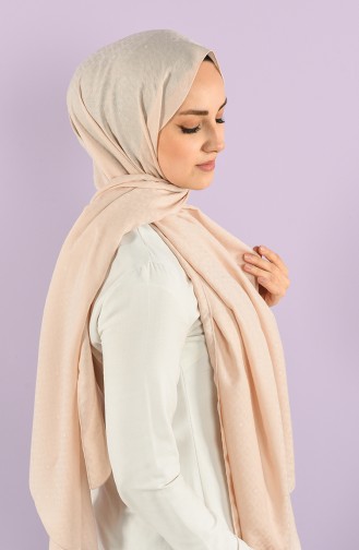 Square Jacquard Plain Shawl 15240-24 Pink Dust 15240-24