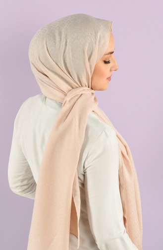 Square Jacquard Plain Shawl 15240-24 Pink Dust 15240-24