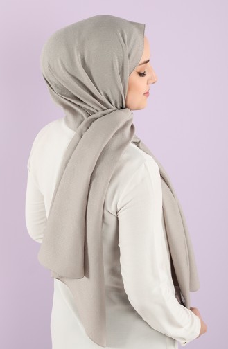 Bubble Jacquard Plain Shawl 15241-09 Gray 15241-09