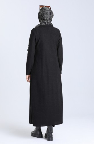 Long Tunic with Pockets 5080-01 Black 5080-01