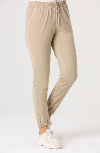 Beige Jogginghose 1558-21