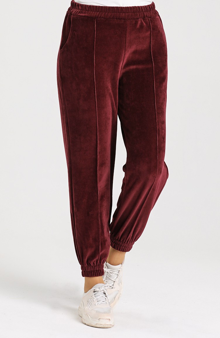 plain red sweatpants