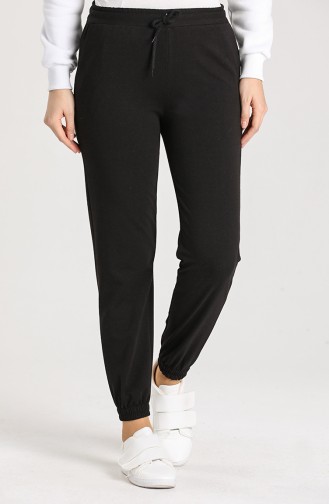 Elastic waist Sweatpants 5540-03 Black 5540-03