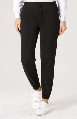 Elastic waist Sweatpants 5540-03 Black 5540-03