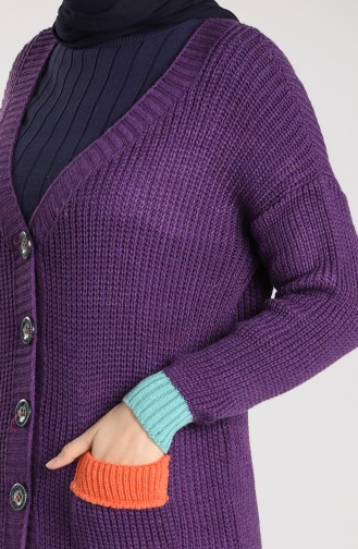 Knitwear Long Sweater 0117-05 Purple 0117-05