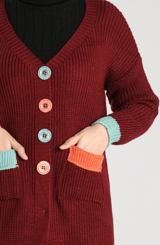 Knitwear Long Sweater 0117-06 Burgundy 0117-06
