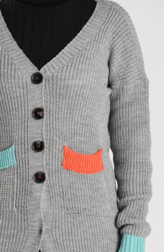Knitwear Long Sweater 0117-07 Gray 0117-07