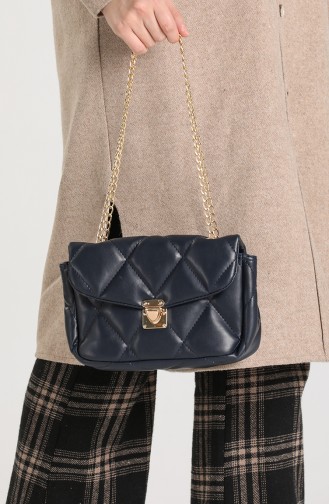 Navy Blue Shoulder Bags 10114-05