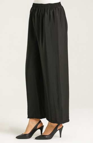 Aerobin Fabric wide Leg Pants 4009-01 Black 4009-01